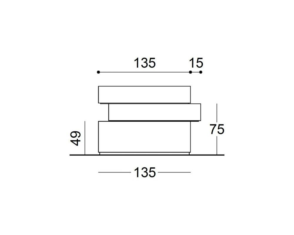 schema des différentes dimensions d'un comptoir brique