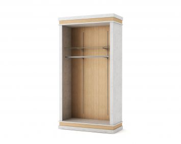 armoire boutique modulable pour boutique en chêne et calce