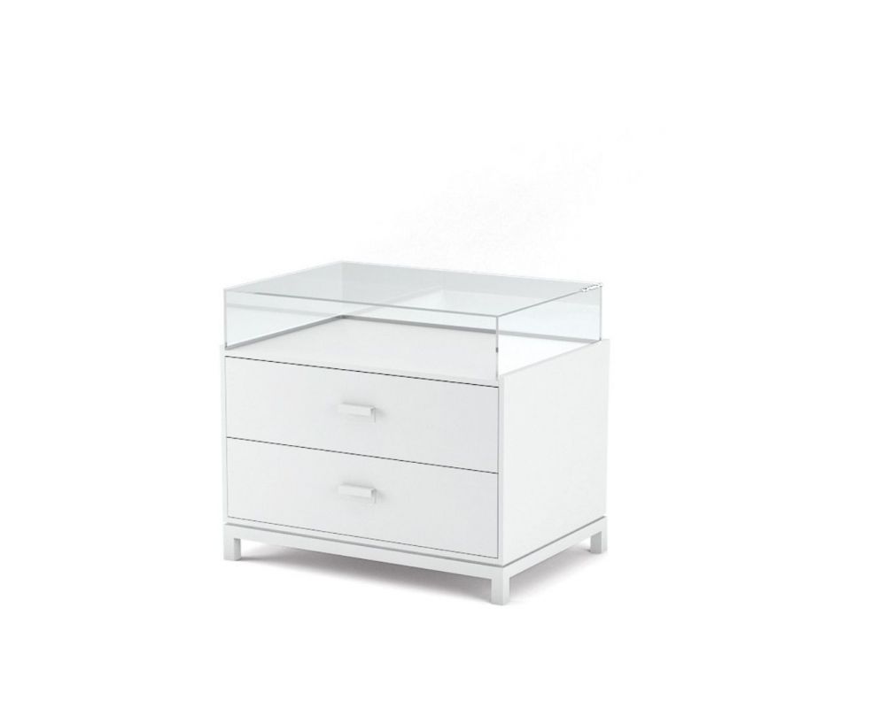 Meuble vitrine ouvert