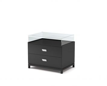 Meuble vitrine ouvert