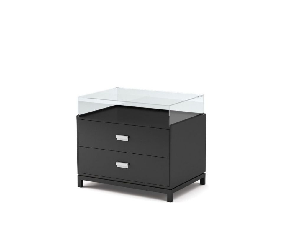 Meuble vitrine ouvert