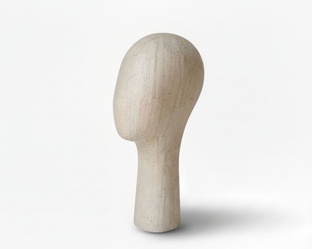 Tête Display en Papier mâché