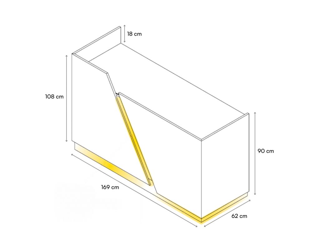 Comptoir Slide 170 cm