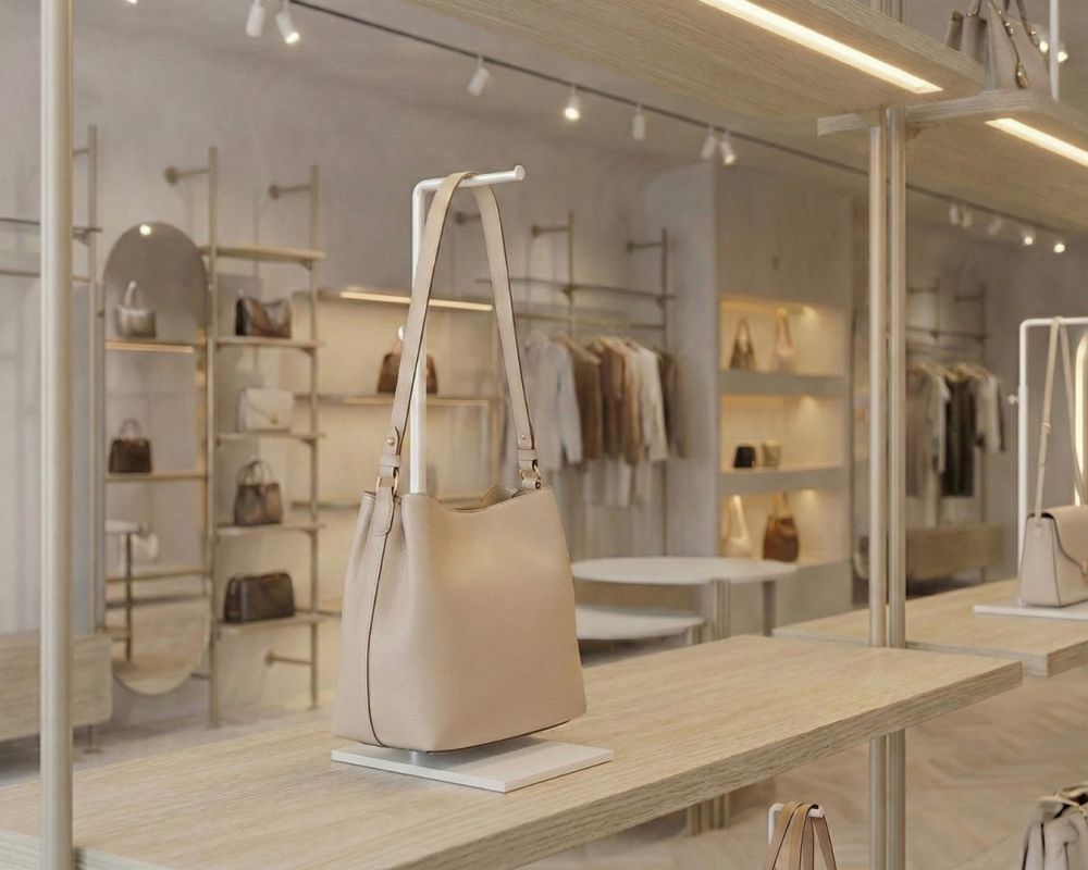 Support sac professionnel pour merchandising