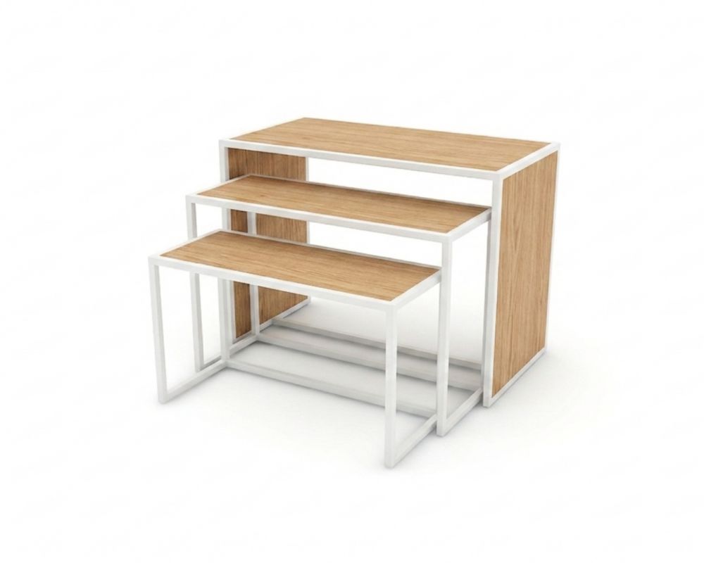 Set de 3 tables gigognes Rainbow