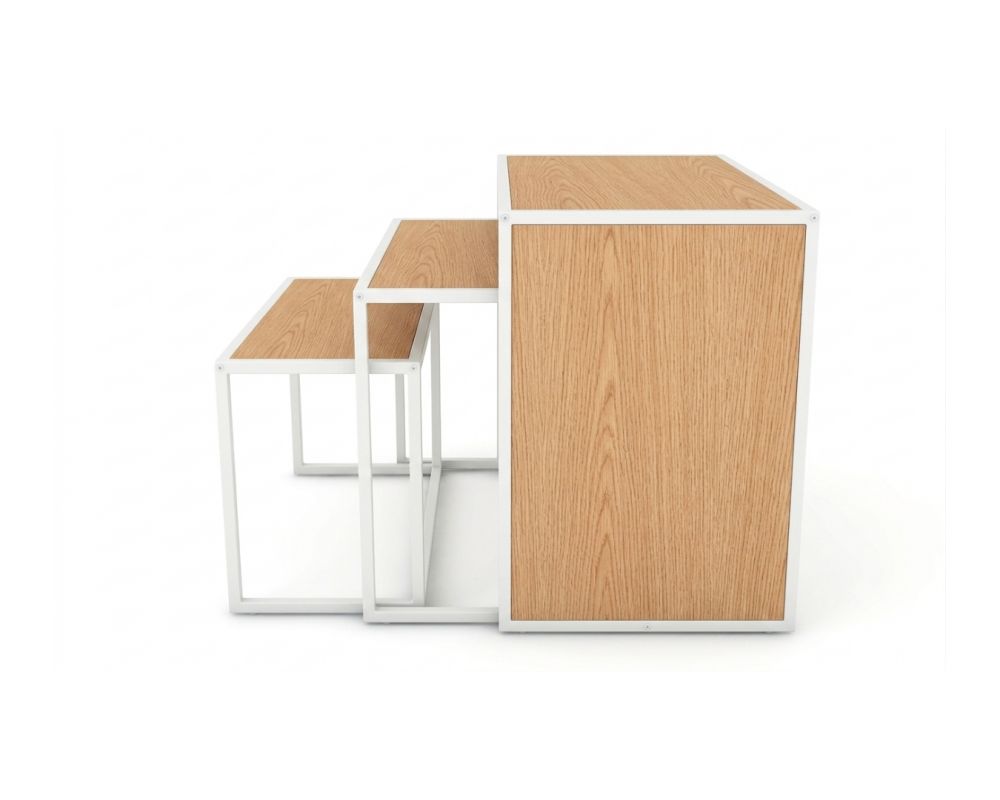 Set de 3 tables gigognes Rainbow