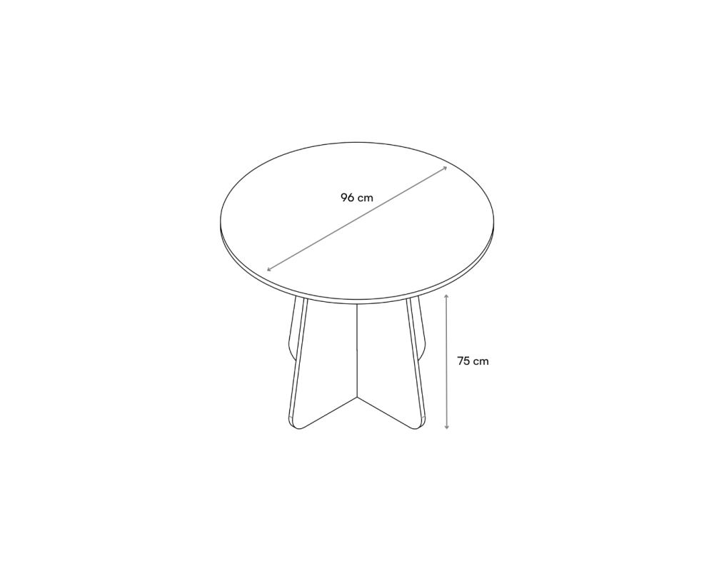 Table champignon de présentation Nuvola